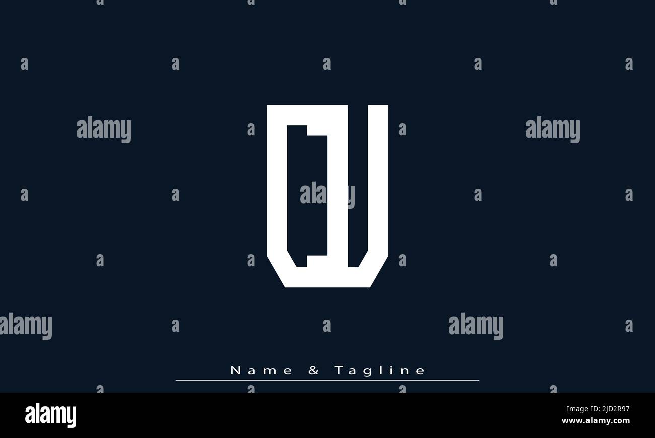 Alphabet letters Initials Monogram logo CU , UC Stock Vector