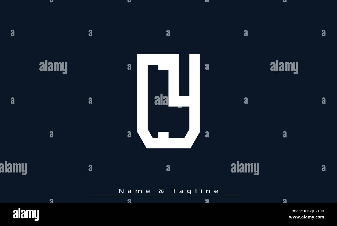 Alphabet letters Initials Monogram logo CY , YC Stock Vector