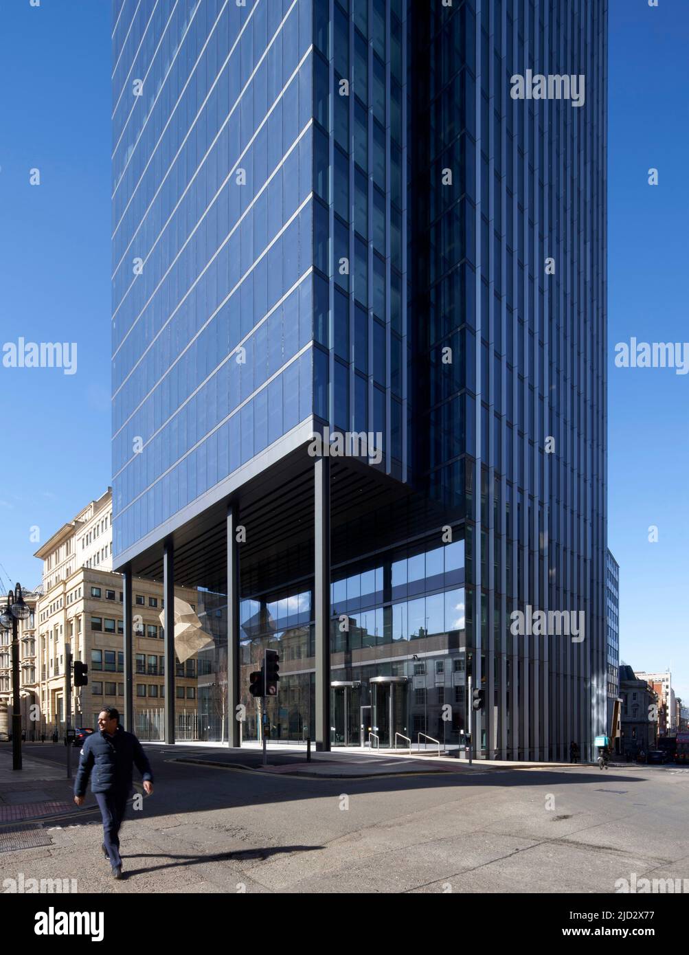 Street View. 103 Colmore Row, Birmingham, United Kingdom. Architect: Doone Silver Kerr, 2022. Stock Photo