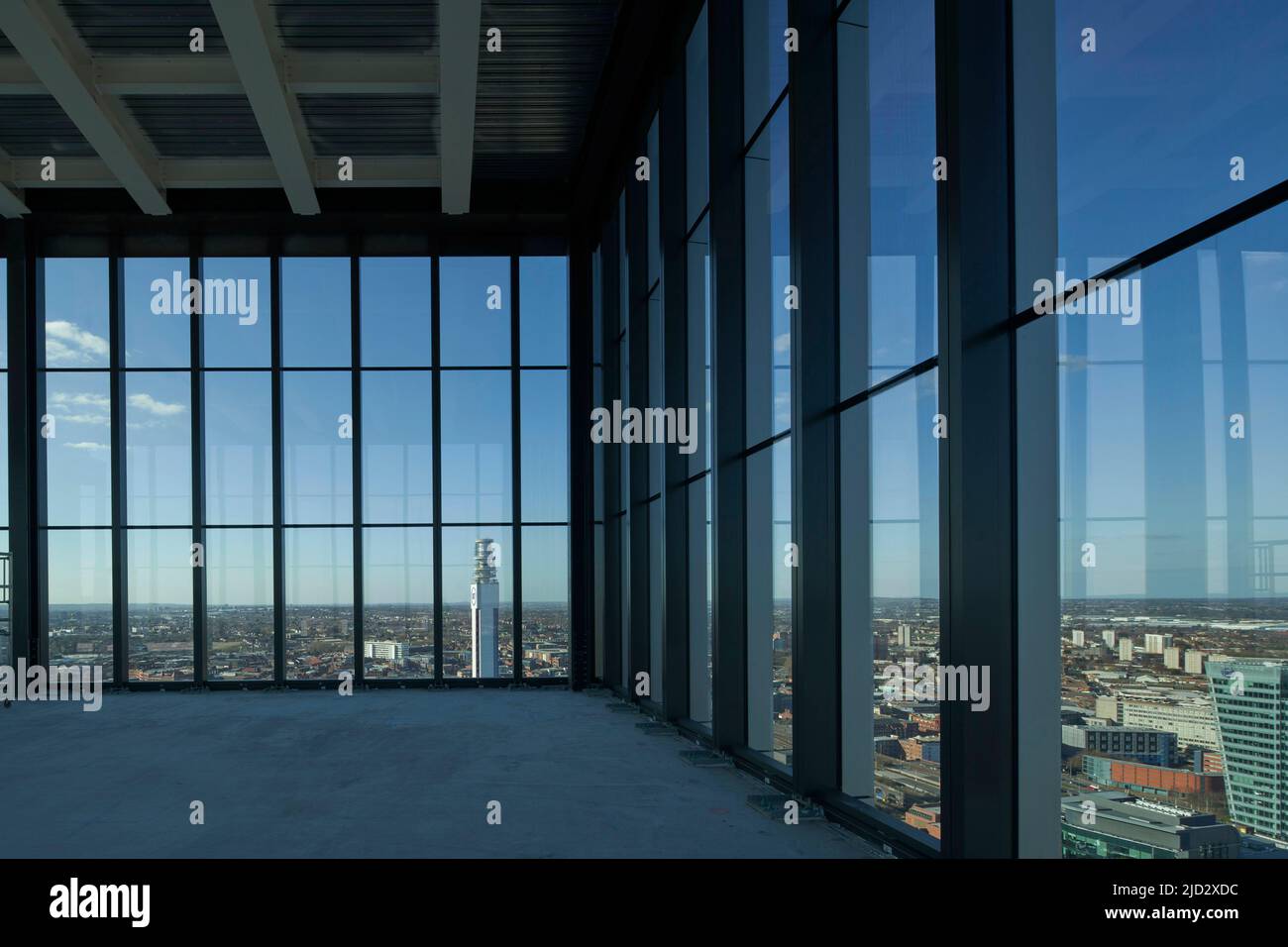 Top floor. 103 Colmore Row, Birmingham, United Kingdom. Architect: Doone Silver Kerr, 2022. Stock Photo