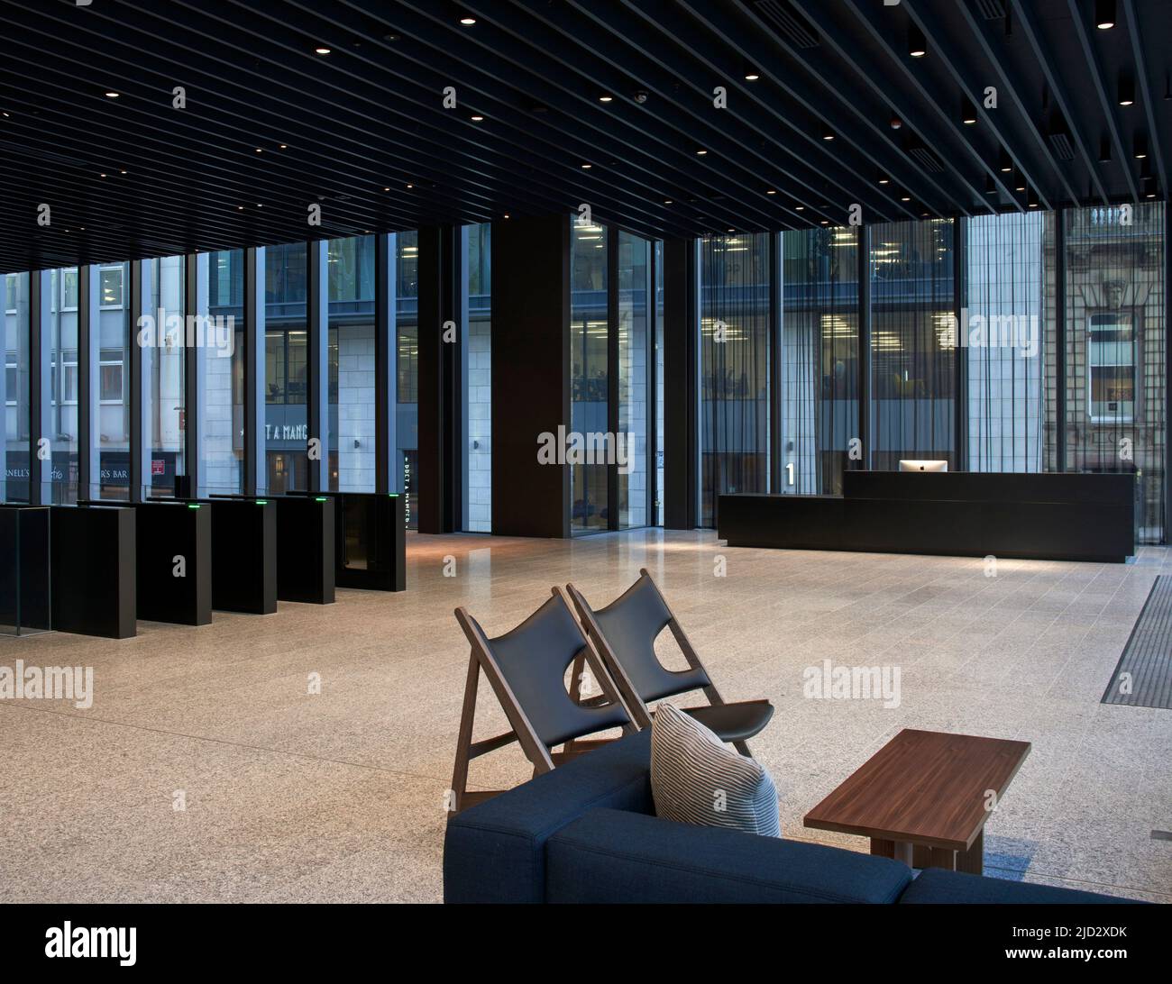 Colmore Reception Reception area. 103 Colmore Row, Birmingham, United Kingdom. Architect ...