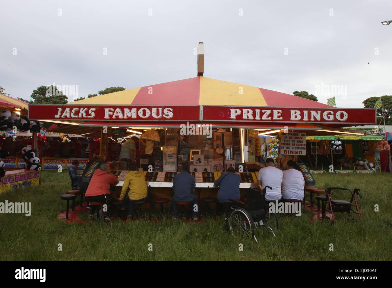 The Hoppings - Europe's largest travelling funfair opening by freemen of the city, it's been absent for two years due to coronavirus, Newcastle upon Tyne, UK, 17th June, 2022, Credit: DEW/Alamy Live News Stock Photo