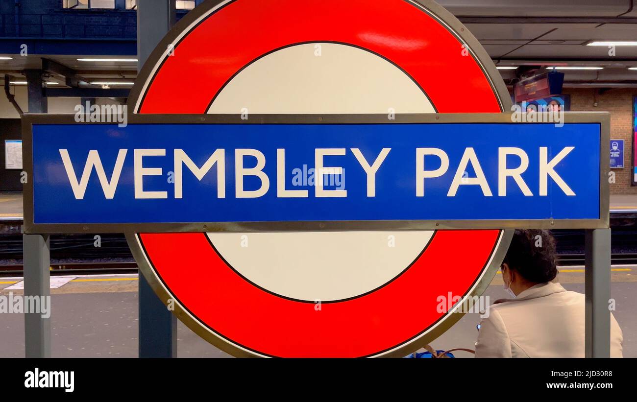 Wembley Park London Underground Station - LONDON, UK - JUNE 9, 2022 ...