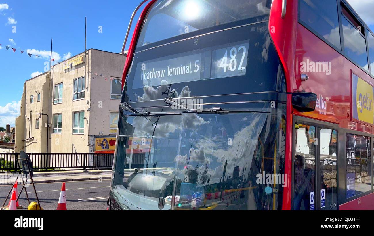 Bus to Heathrow Airport from Southall LONDON, UK JUNE 9, 2022 Stock Photo Alamy