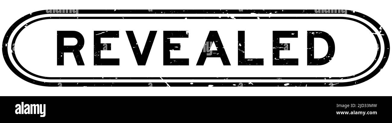 Grunge black revealed word rubber seal stamp on white background Stock Vector