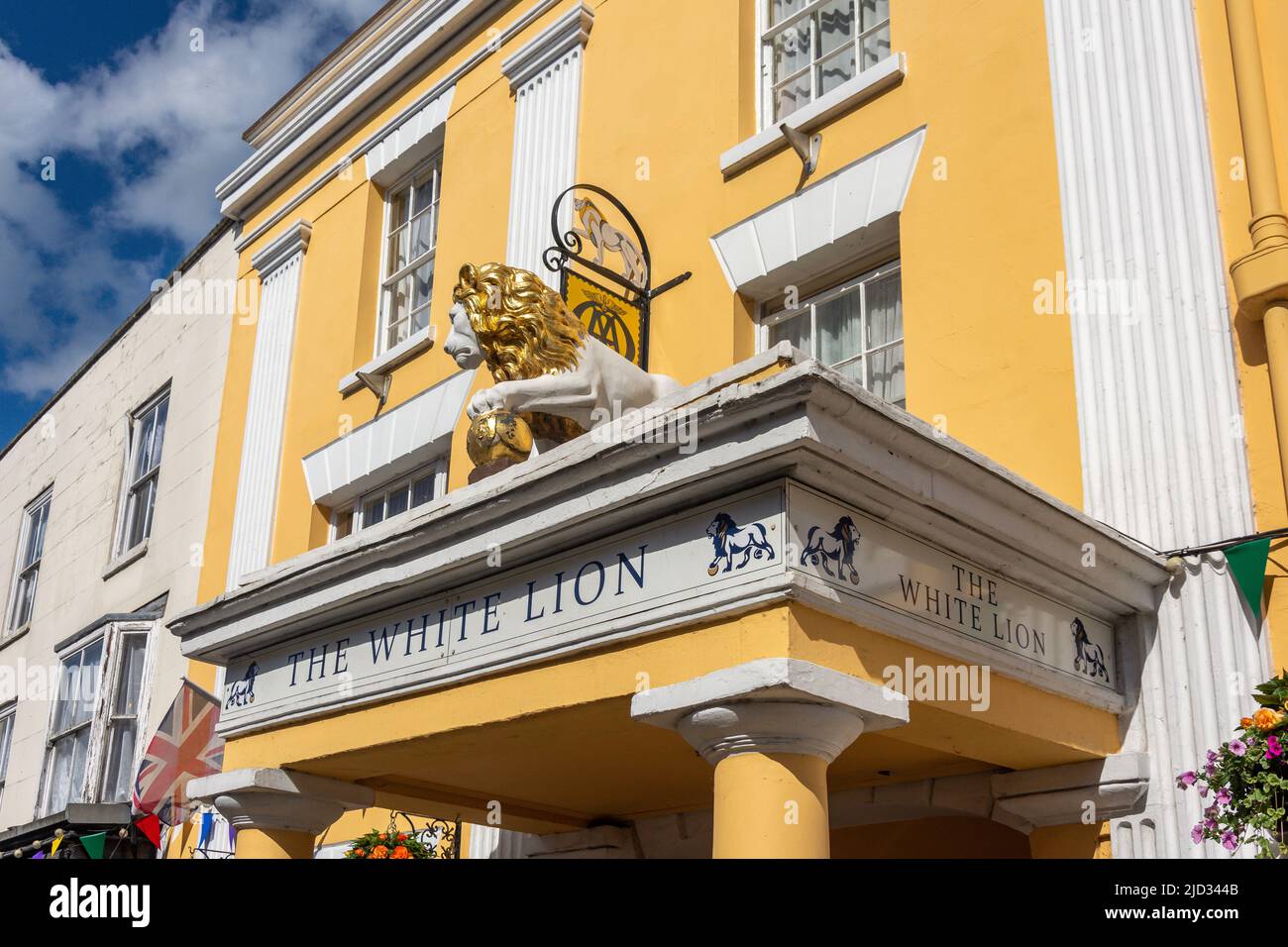 The White Lion Hotel, High Street, Upton-upon-Severn, Worcestershire, England, United Kingdom Stock Photo