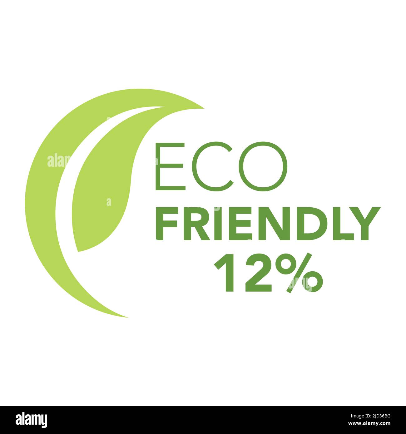 Eco friendly with background leaf icon and logo. Stock Vector