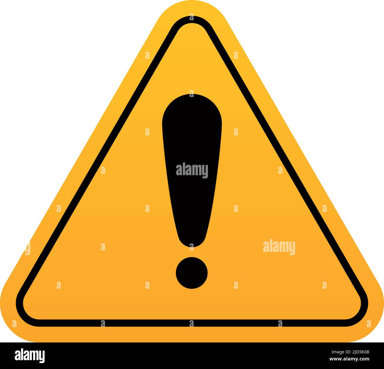 Attention yellow sticker. Caution sign. Safety mark Stock Vector Image ...