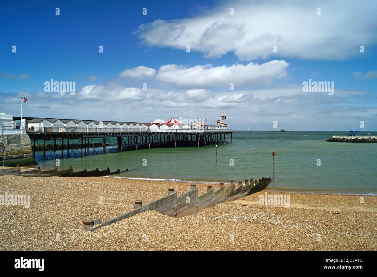 UK, Kent, Herne Bay Pier Stock Photo