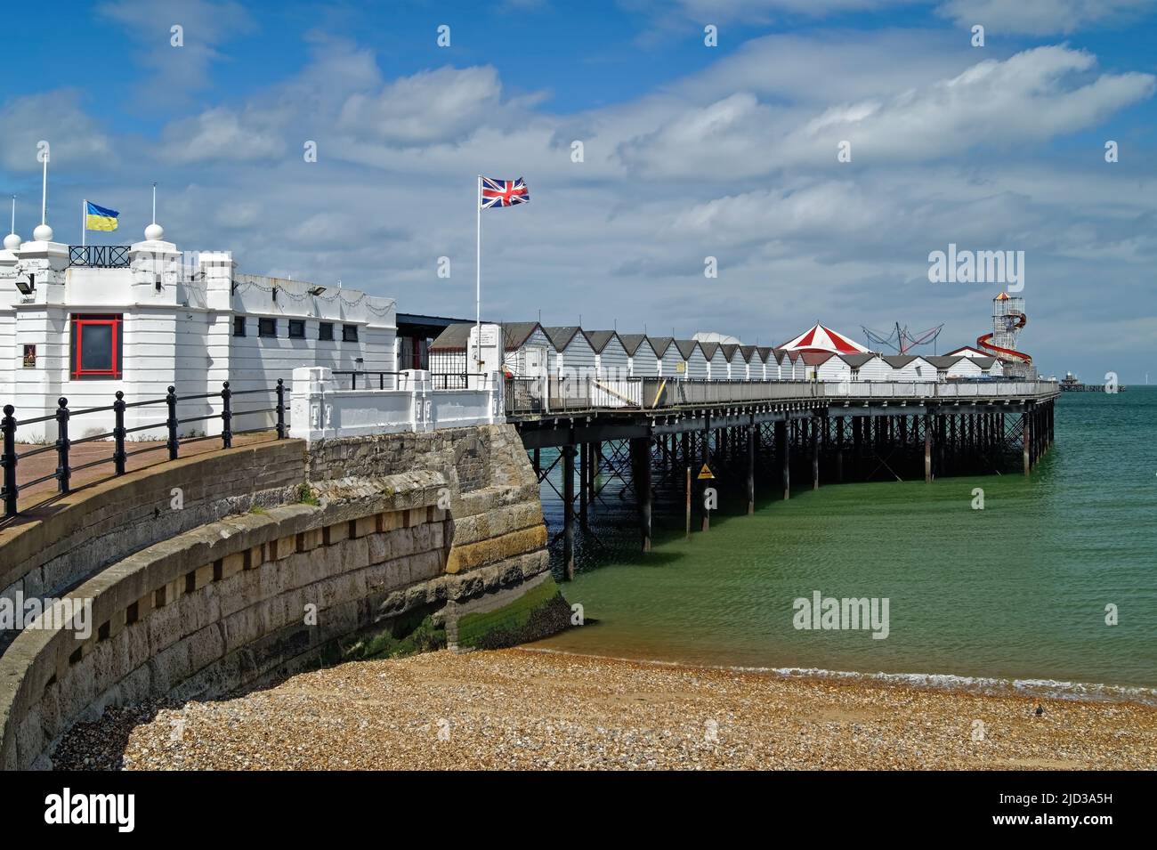 UK, Kent, Herne Bay Pier Stock Photo