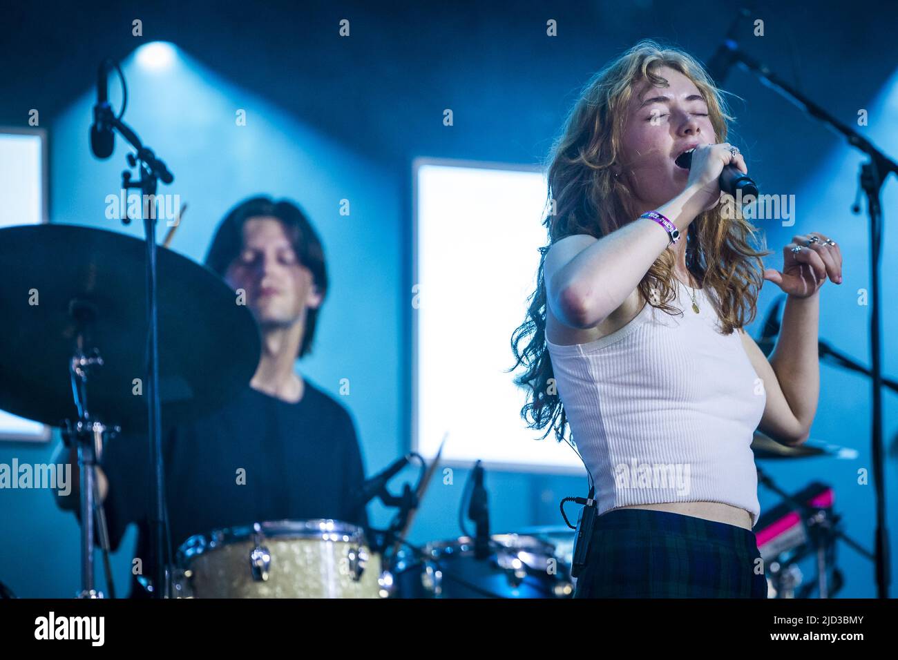 Landgraaf, Belgium. 17th June, 2022. 2022-06-17 18:39:08 LANDGRAAF - Froukje will perform during the first day of the Pinkpop music festival. ANP MARCEL VAN HOORN netherlands out - belgium out Credit: ANP/Alamy Live News Stock Photo