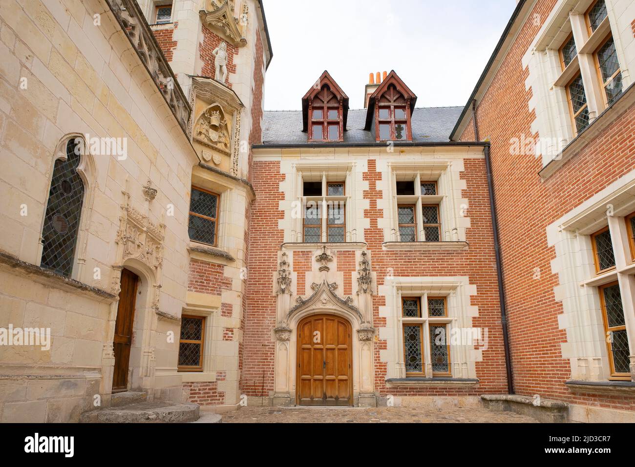 The Château du Clos Lucé, formerly called Manoir du Cloux, is a large château located in the center of Amboise, in the department of Indre-et-Loire, i Stock Photo