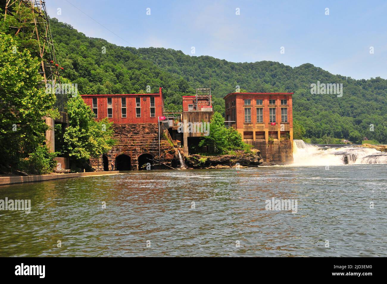 the Hawk's Nest Hydro power plant lies just off West Virginia's beautiful Kanawha Falls (New