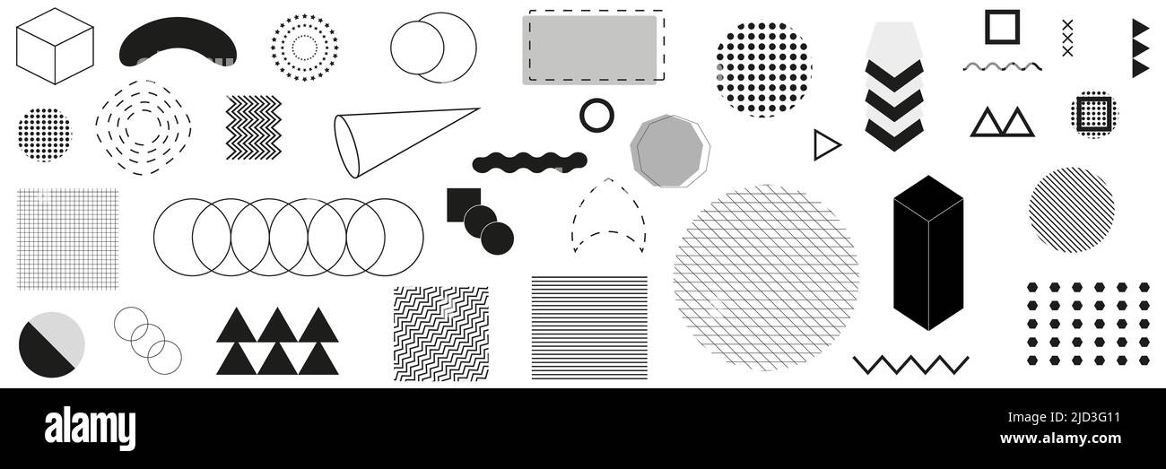 Set of 100 geometric shapes Stock Vector Image & Art - Alamy