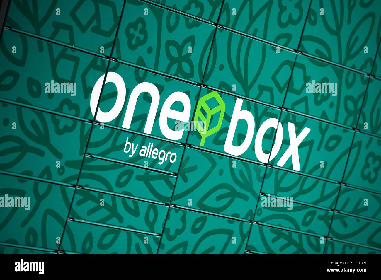 A one box postage parcel package locker unit hi-res stock photography ...