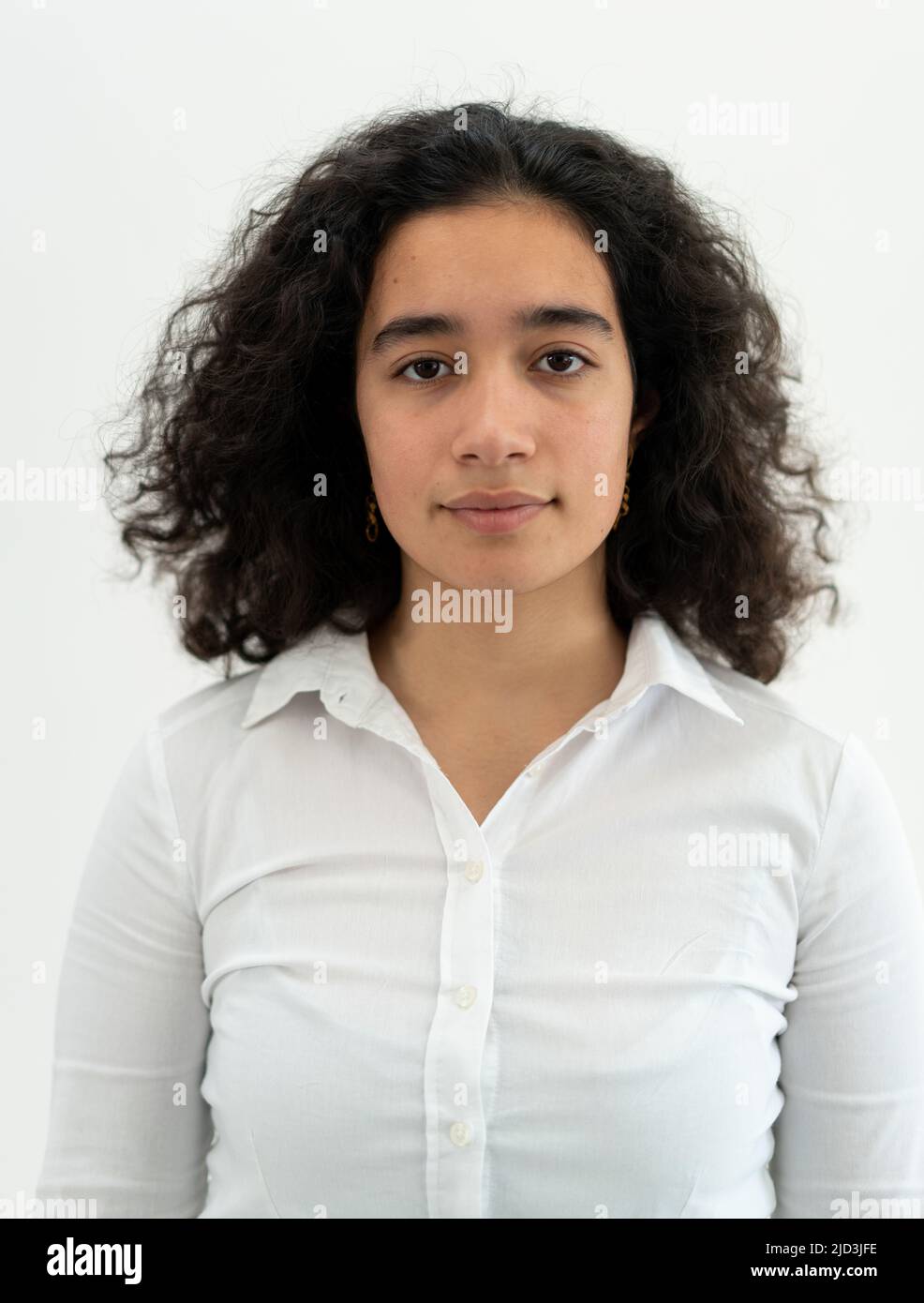 Black curly hair hi-res stock photography and images - Alamy