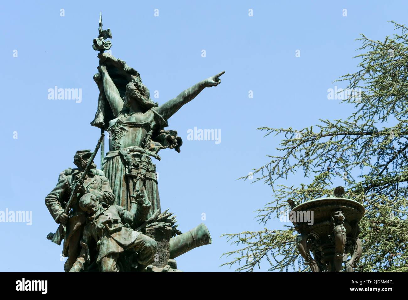 Monument to the Rhone children, military memorial, Lyon, Rhone, AURA Region, France Stock Photo