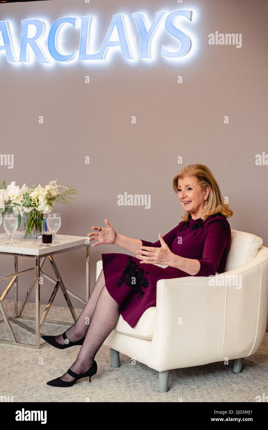 Firechat with Arianna Huffington Stock Photo