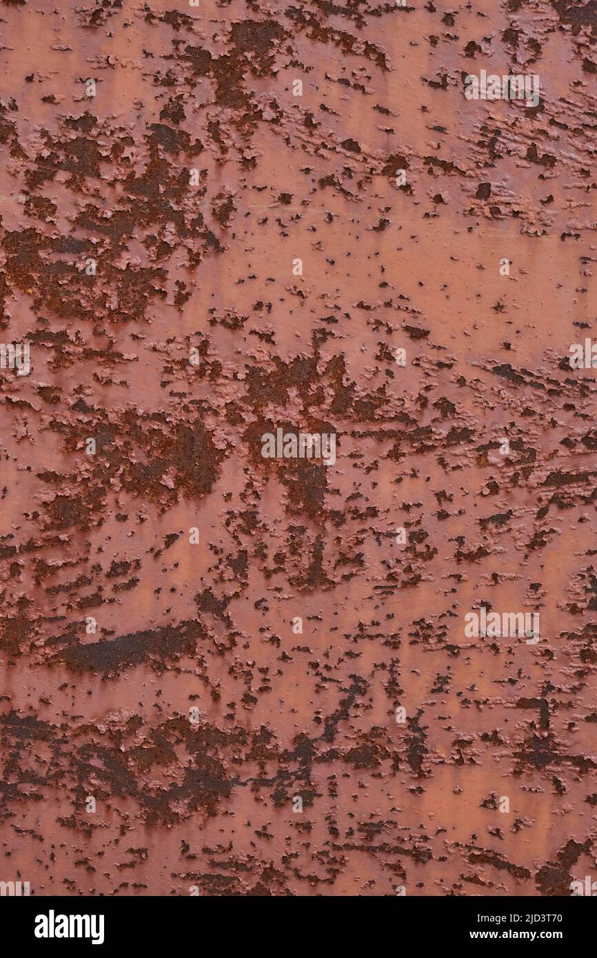Background brown, sheet rusty and old metal Stock Photo