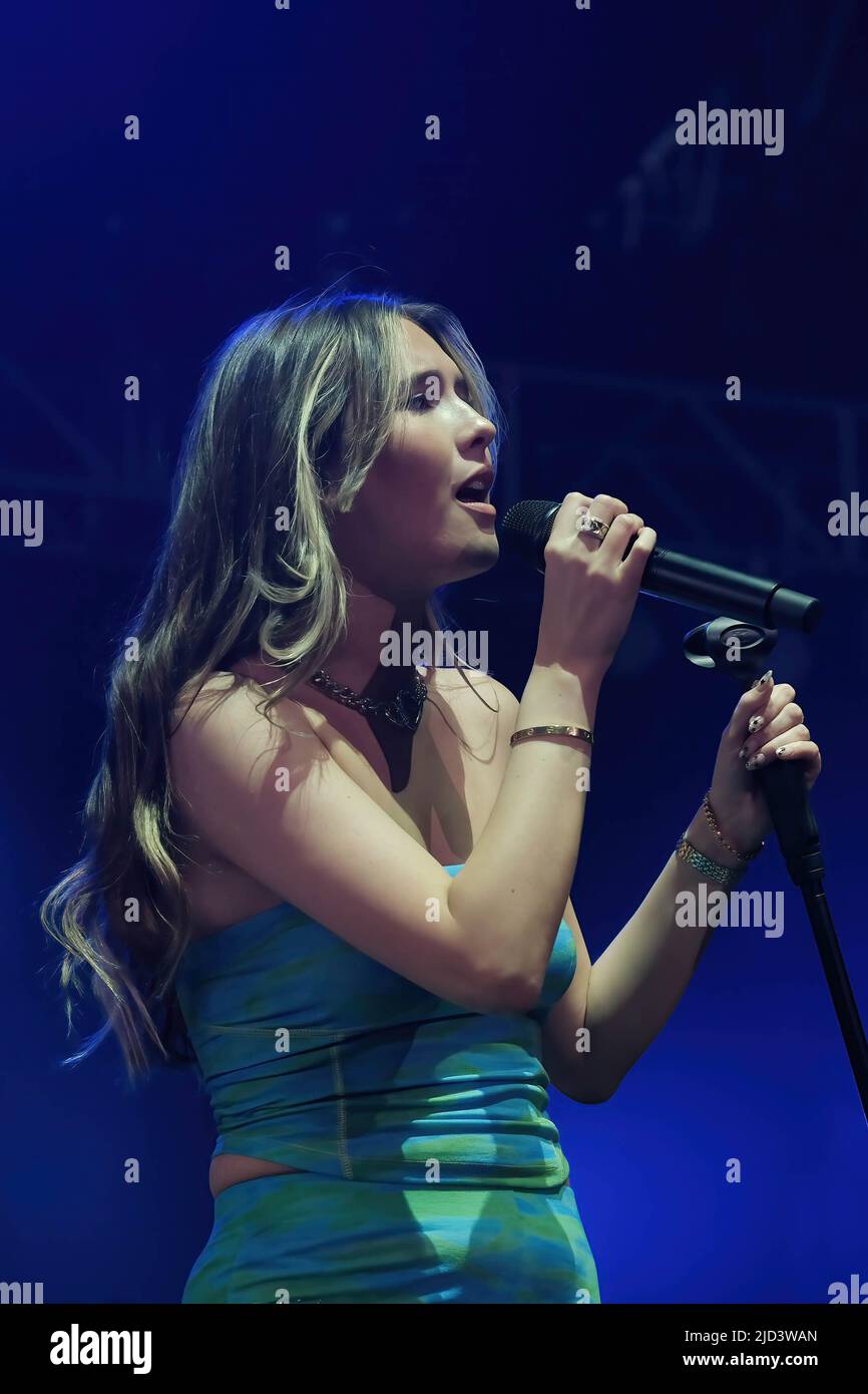 British singer-songwriter Amelia Mimi Webb performs live on stage at ...