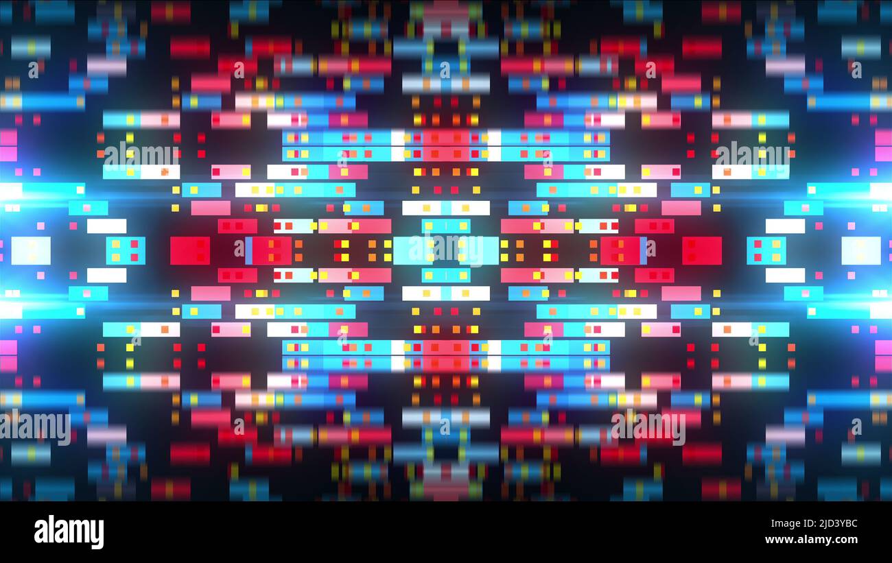 Technology abstract background with squares. Computer generated 3d ...