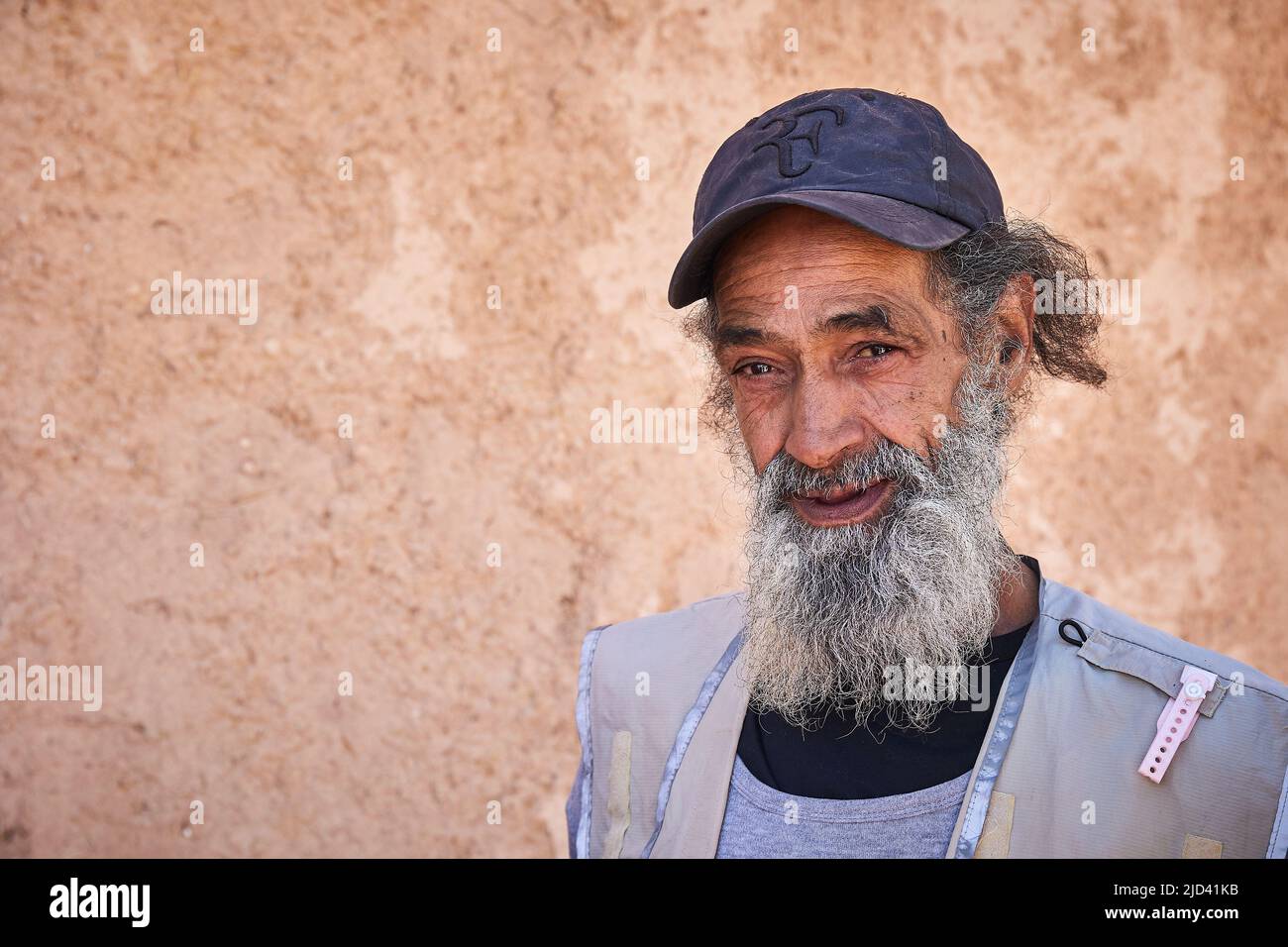 ouarzazate, MOROCCO- APRIL 13, 2022. famous Moroccan movie stuntman who has dubbed Bil Laden in many famous US movies. Stock Photo