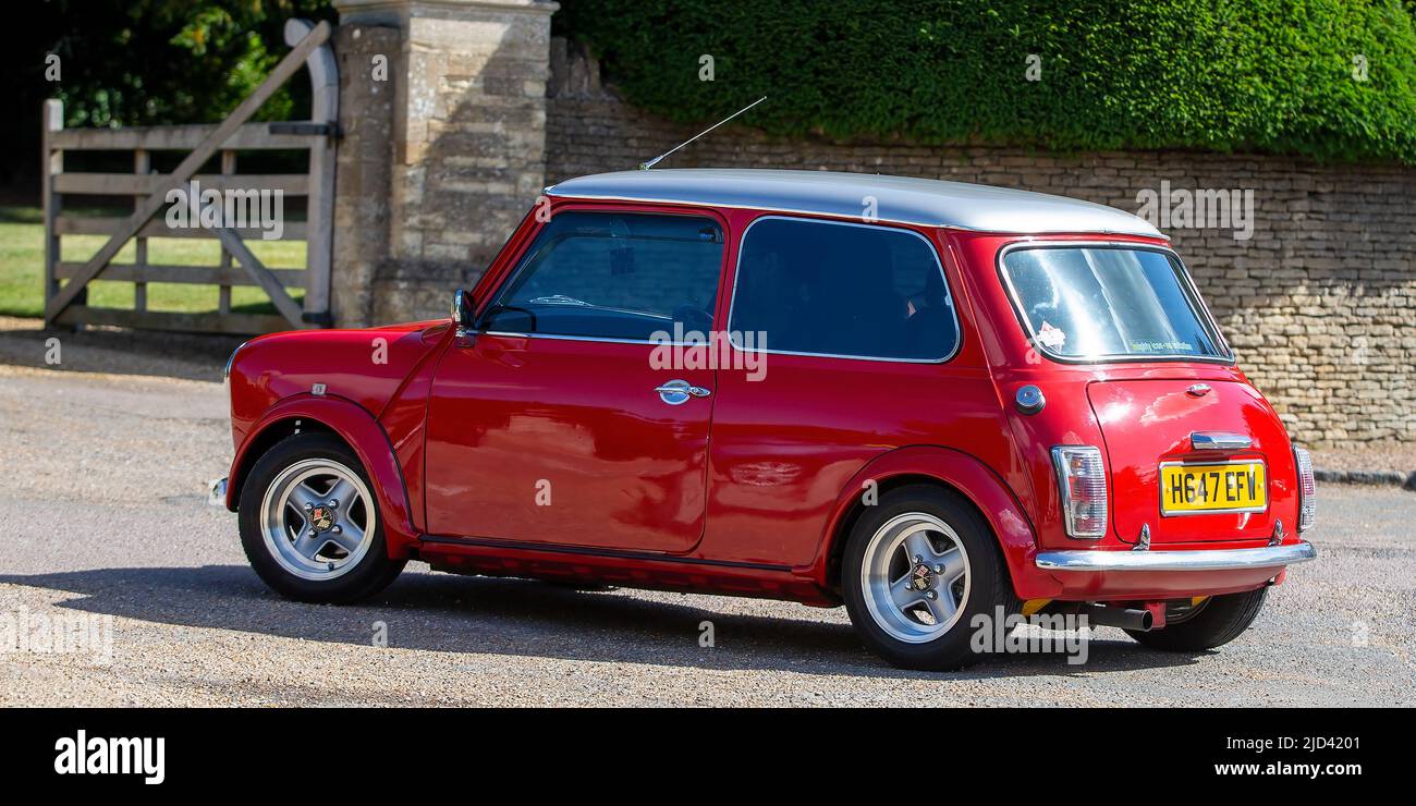 1991 red Rover Mini Stock Photo