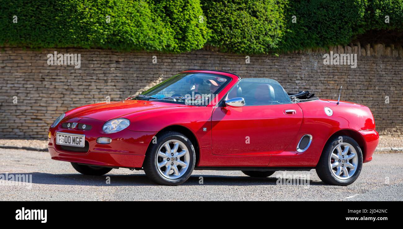 2001 red MGF Stock Photo