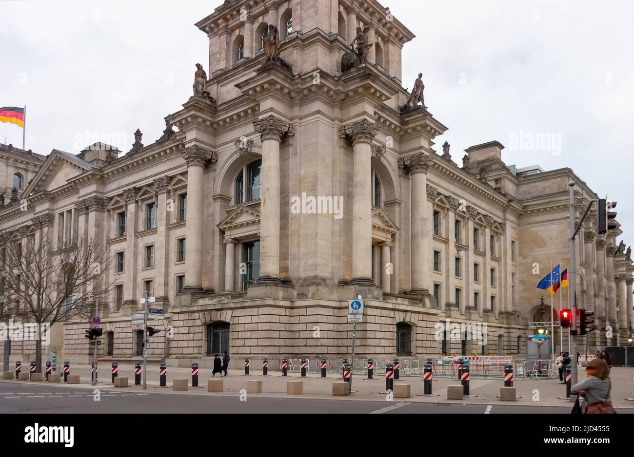 Scenery around the Reichstag building in Berlin, the capital and ...