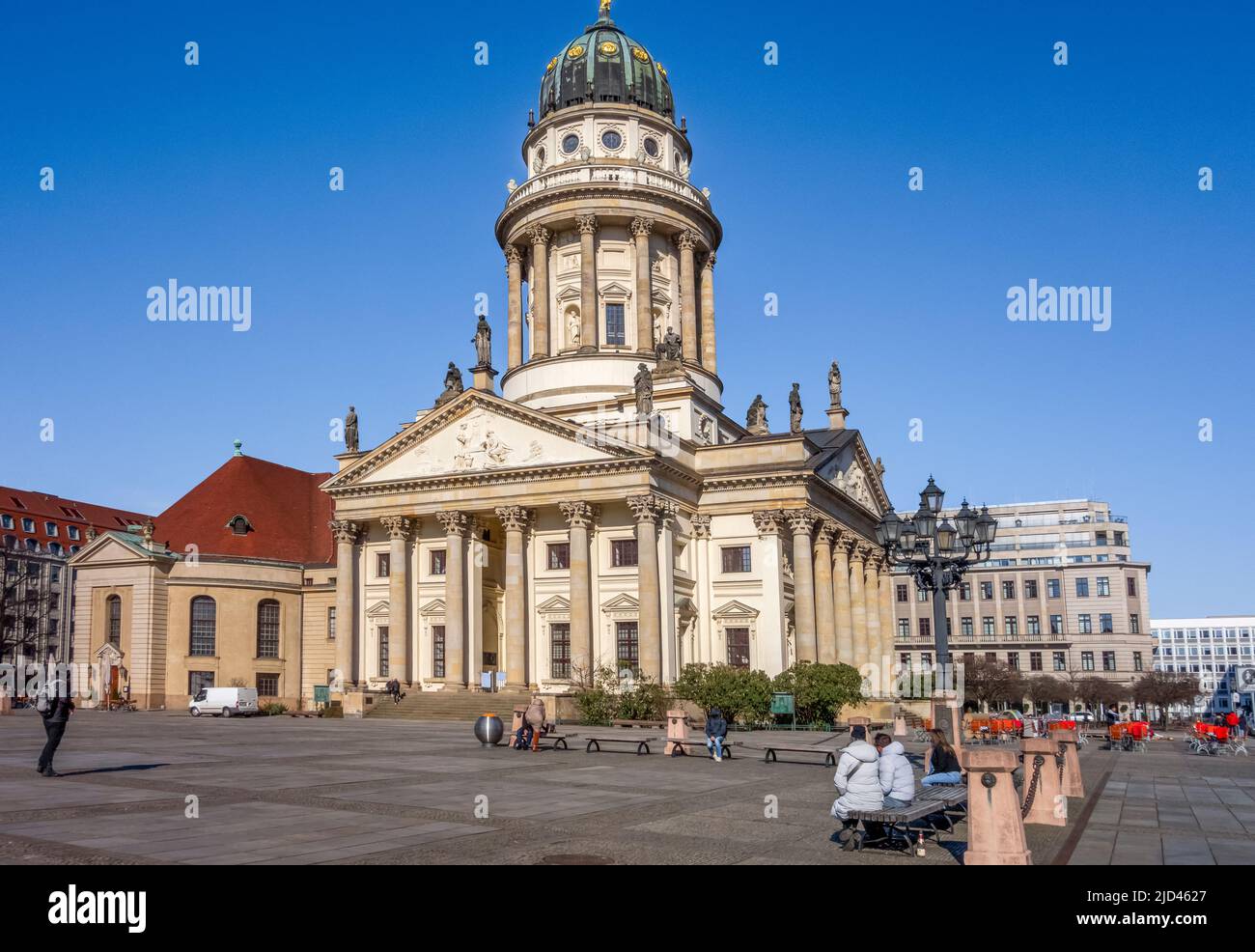 Scenery around the French Cathedral in Berlin, the capital and largest ...