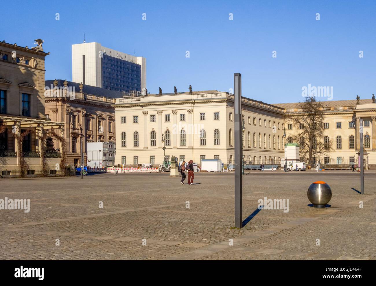 Scenery around the Humboldt University of Berlin, the capital and largest city in Germany Stock Photo