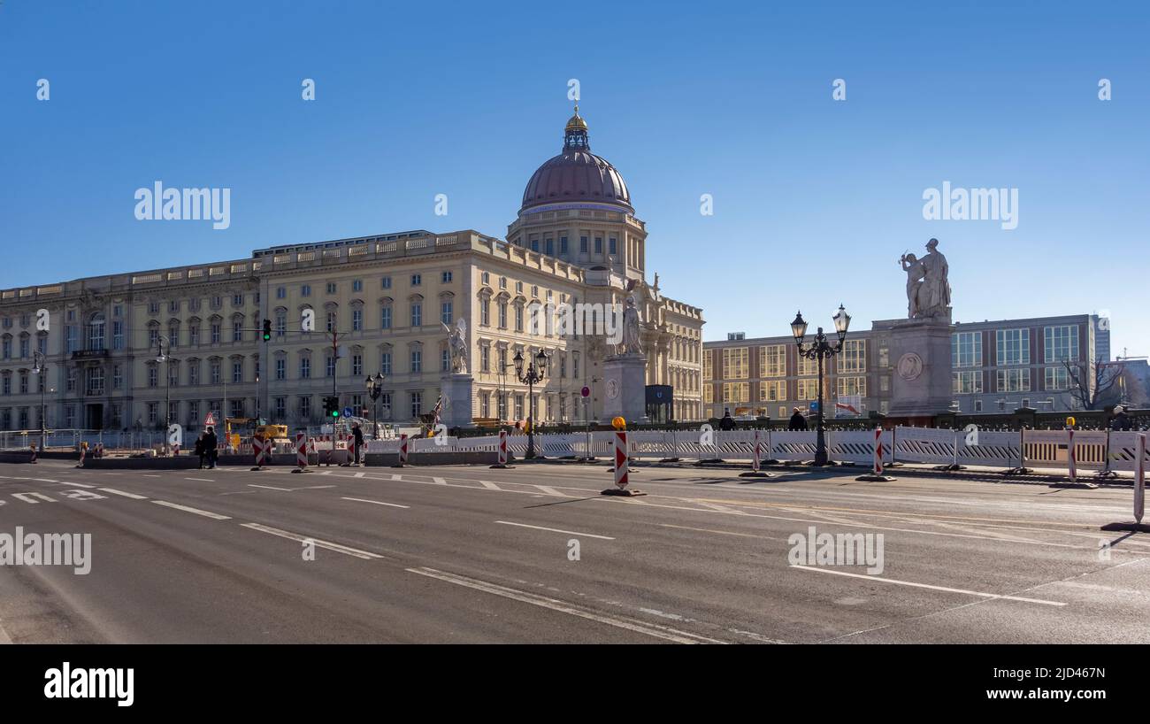 Scenery around Berlin Palace in Berlin, the capital and largest city in ...
