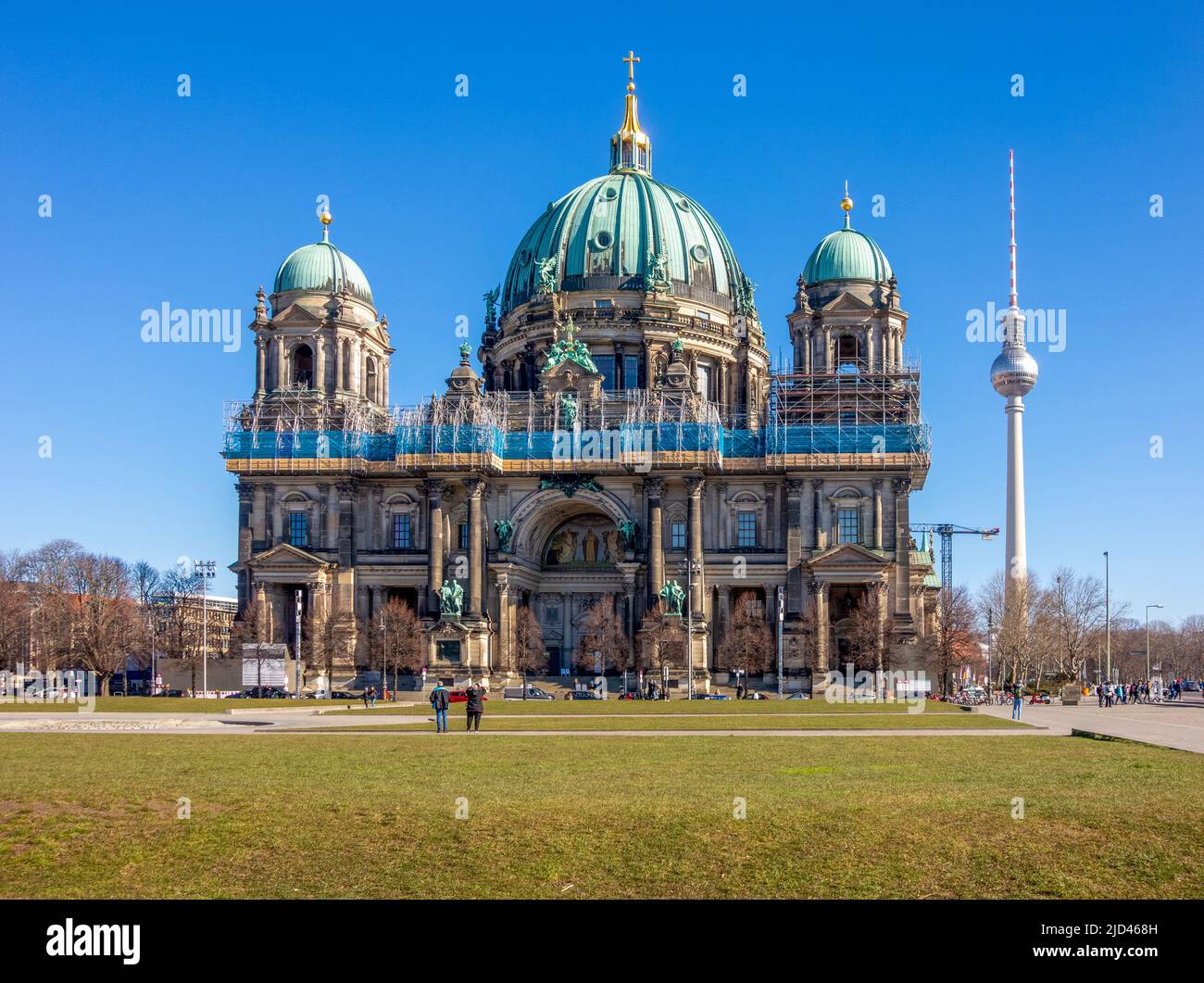 Around Berlin Cathedral in Berlin, the capital and largest city in Germany Stock Photo