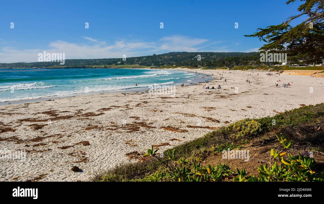 Carmel Beach - Carmel by the Sea, California, USA Stock Photo