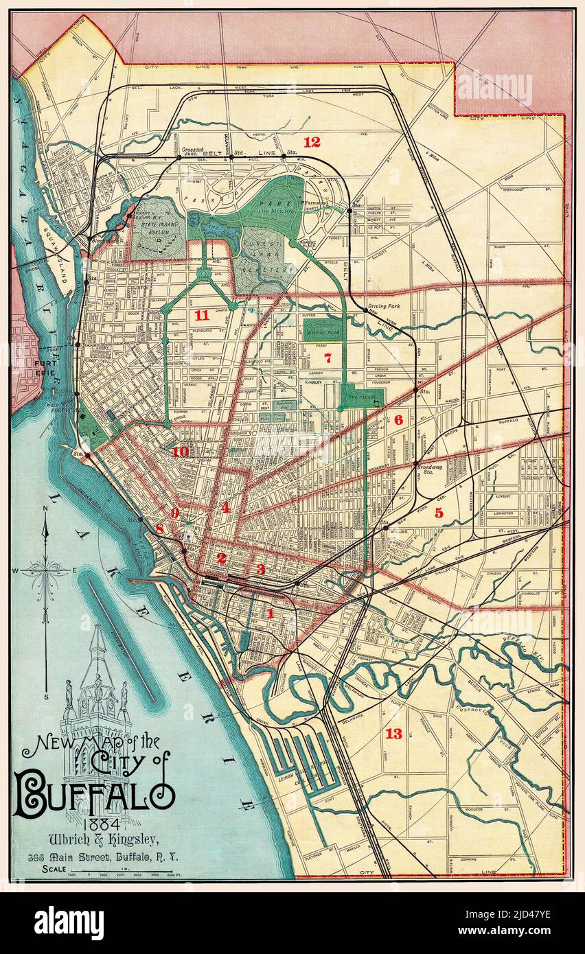 Map Of South Buffalo New York
