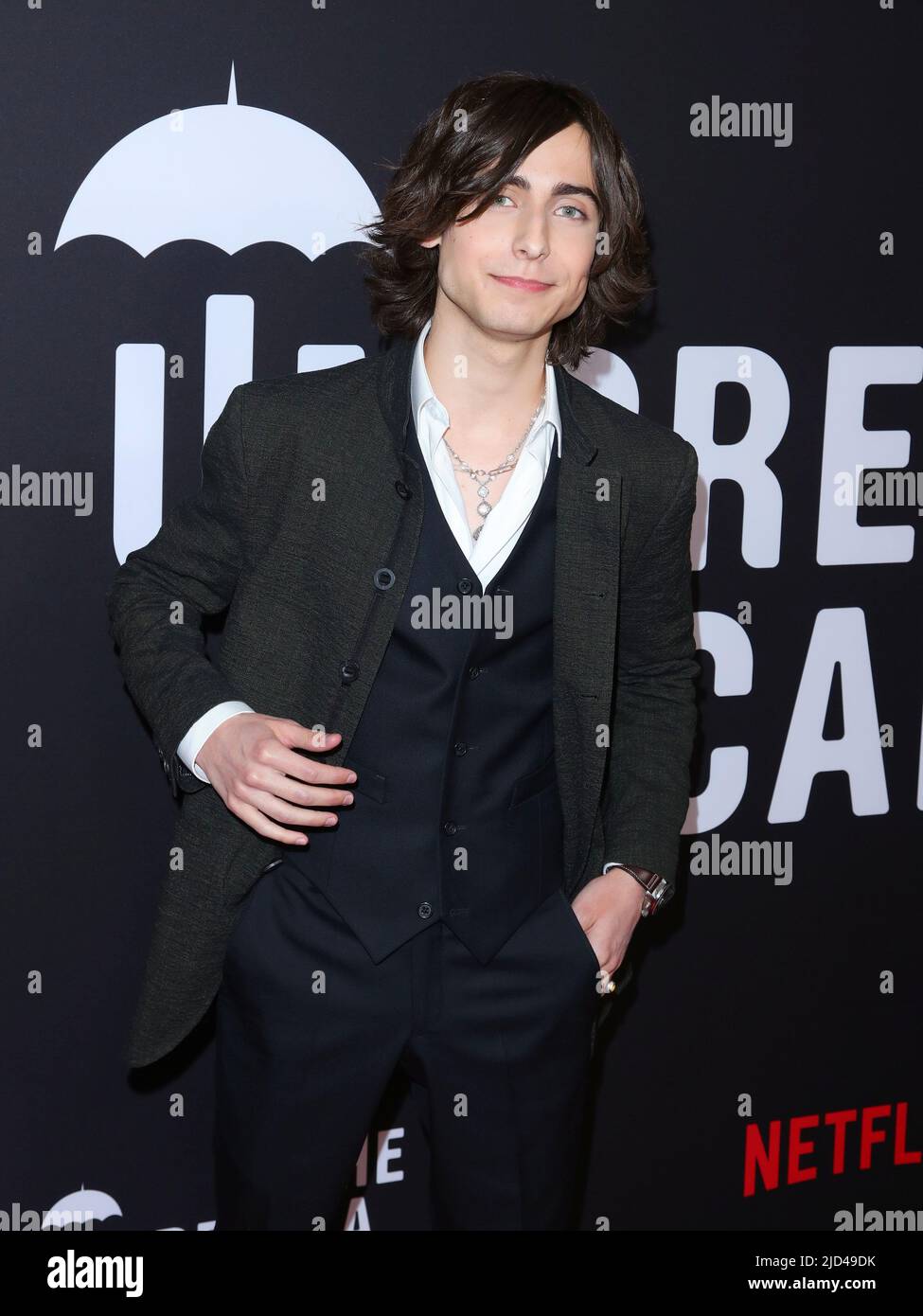 California, USA. 17th June, 2022. Aidan Gallagher arrives at The Umbrella Academy S3 Premiere