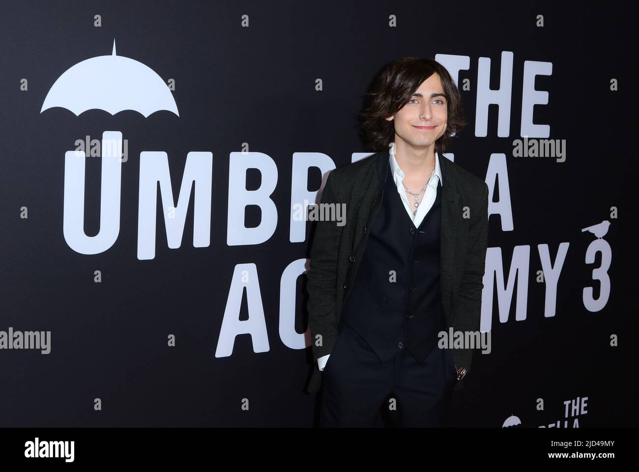 California, USA. 17th June, 2022. Aidan Gallagher arrives at The Umbrella Academy S3 Premiere