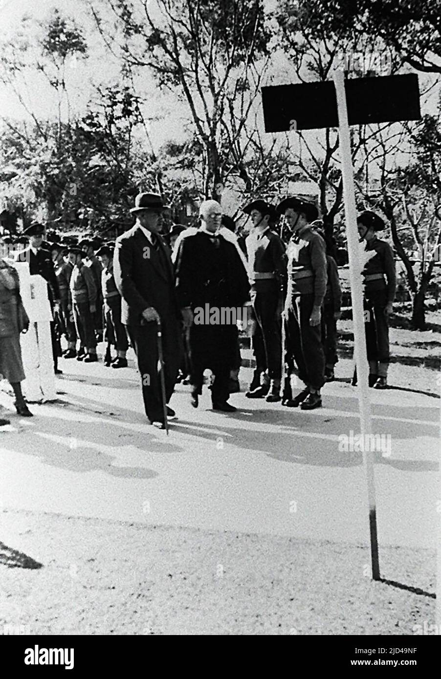 Murwillumbah High School, New South Wales, Australia, visit by the Governor in 1950 Stock Photo