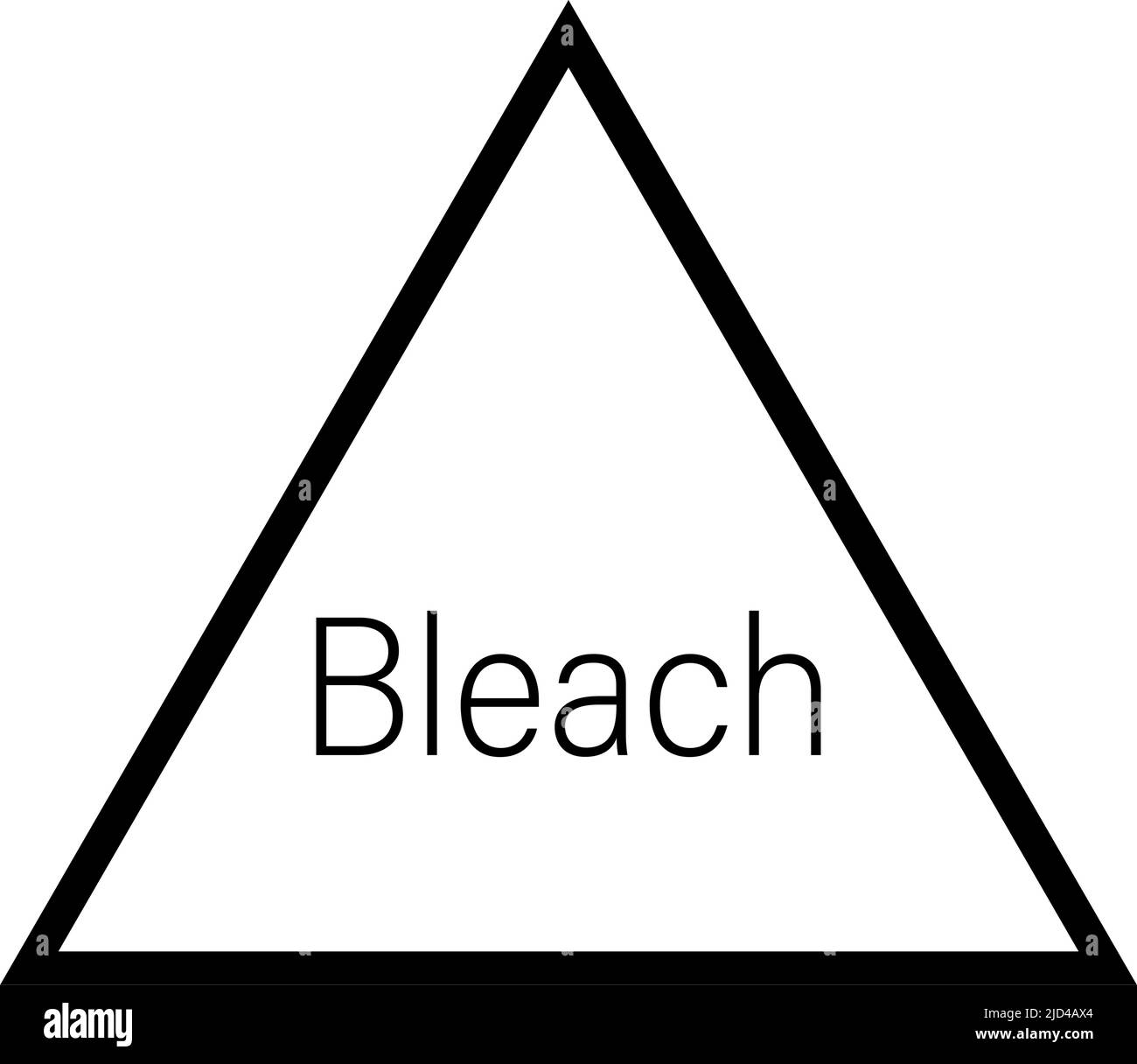 Bleach symbol. Chlorine and oxygen bleache available. Editable vector Stock Vector Image & Art