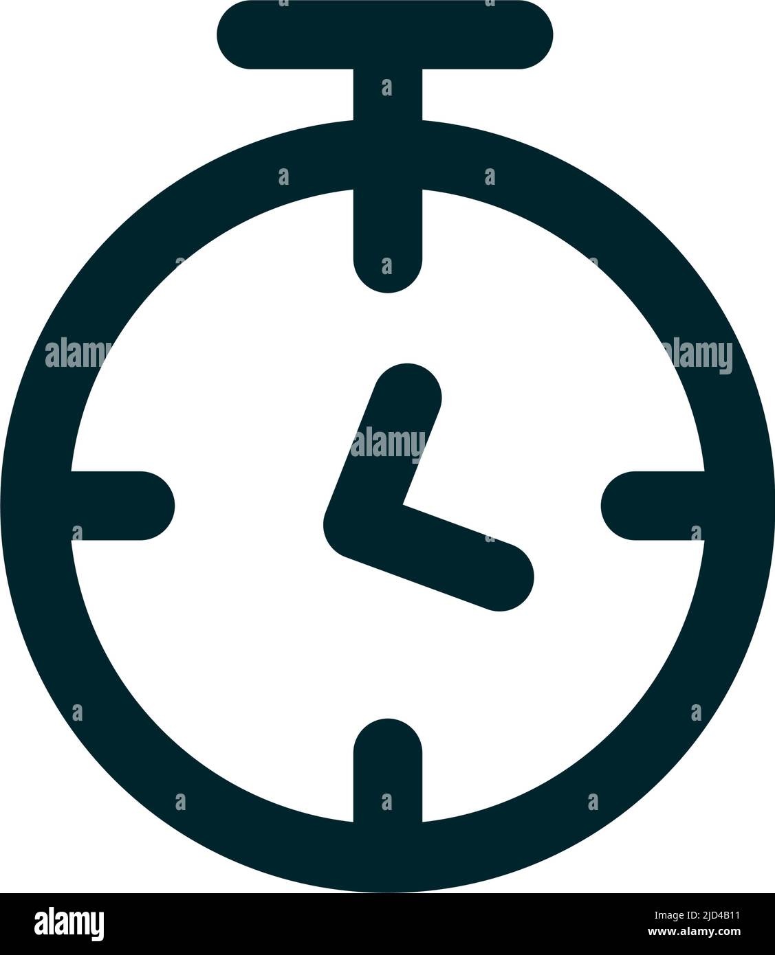 Timer icon. Stopwatch. Sport competition time measurement. Editable vector. Stock Vector