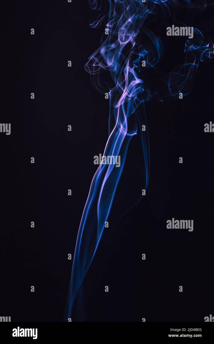 abstract smoke, on a black background Stock Photo