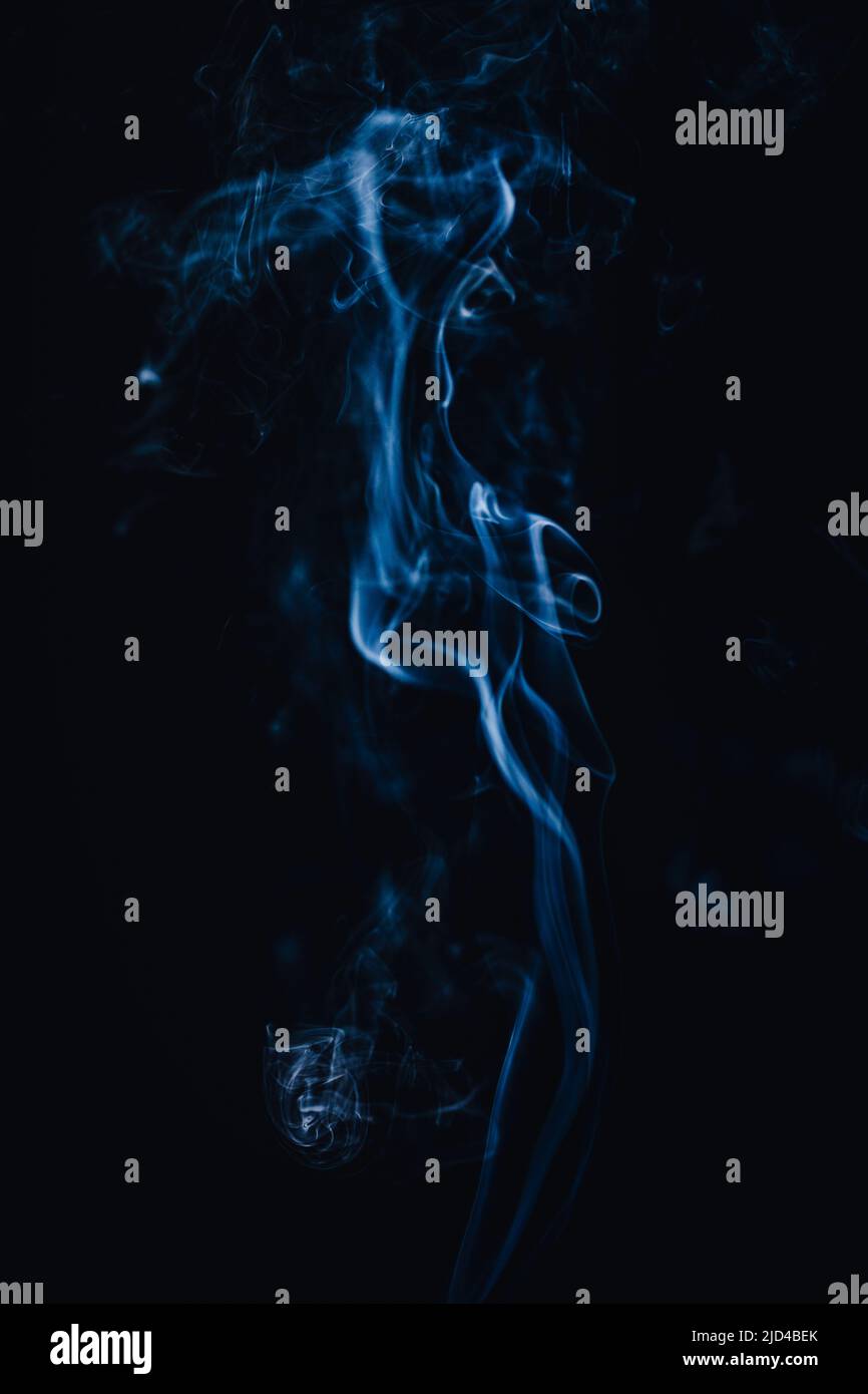abstract smoke, on a black background Stock Photo