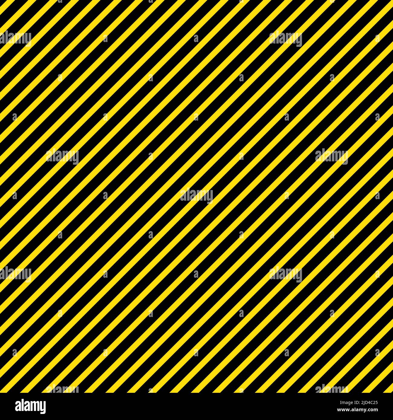 Yellow and black stripes. Danger and caution. Construction sites and restricted areas. Editable vector. Stock Vector