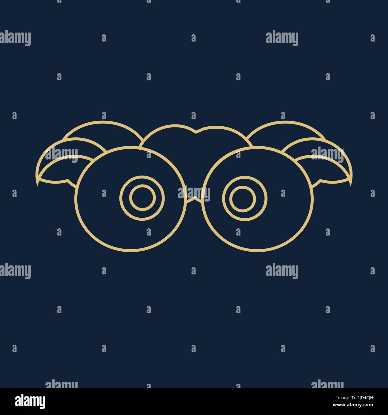 owl eye logo image vector isolated from background Stock Vector