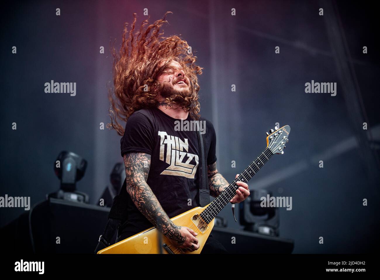 Copenhagen, Denmark. 17th June, 2022. The Danish death metal band Baest ...
