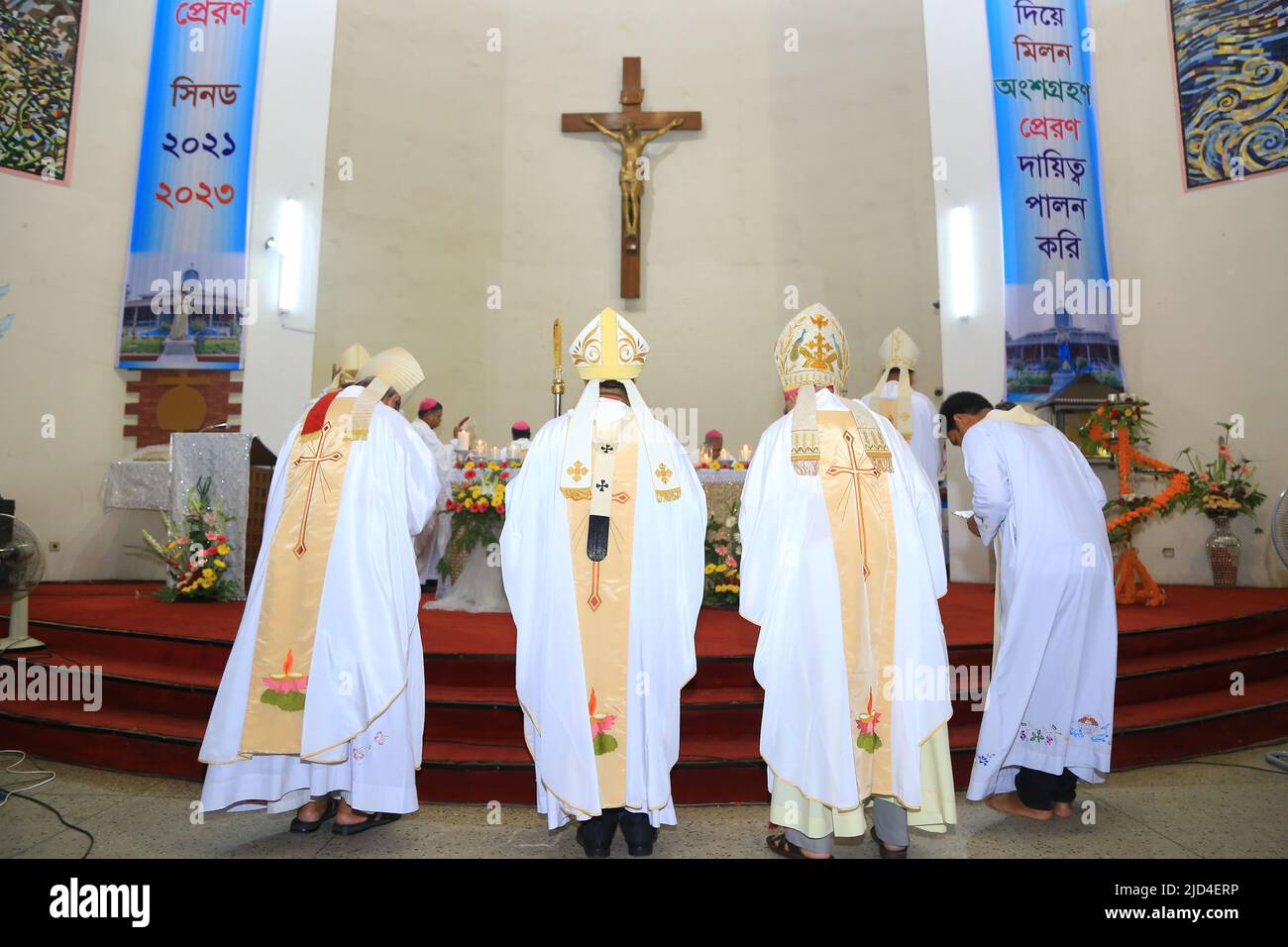 The Catholic Bishops’ Conference of Bangladesh (CBCB) celebrated its Golden Jubilee at Mohammadpur, Dhaka, on May 27. Photo Credit : RiponTolentino. Stock Photo