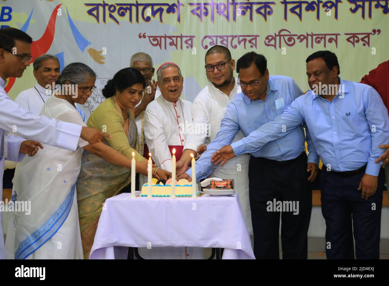 The Catholic Bishops’ Conference of Bangladesh (CBCB) celebrated its Golden Jubilee at Mohammadpur, Dhaka, on May 27. Photo Credit : RiponTolentino. Stock Photo