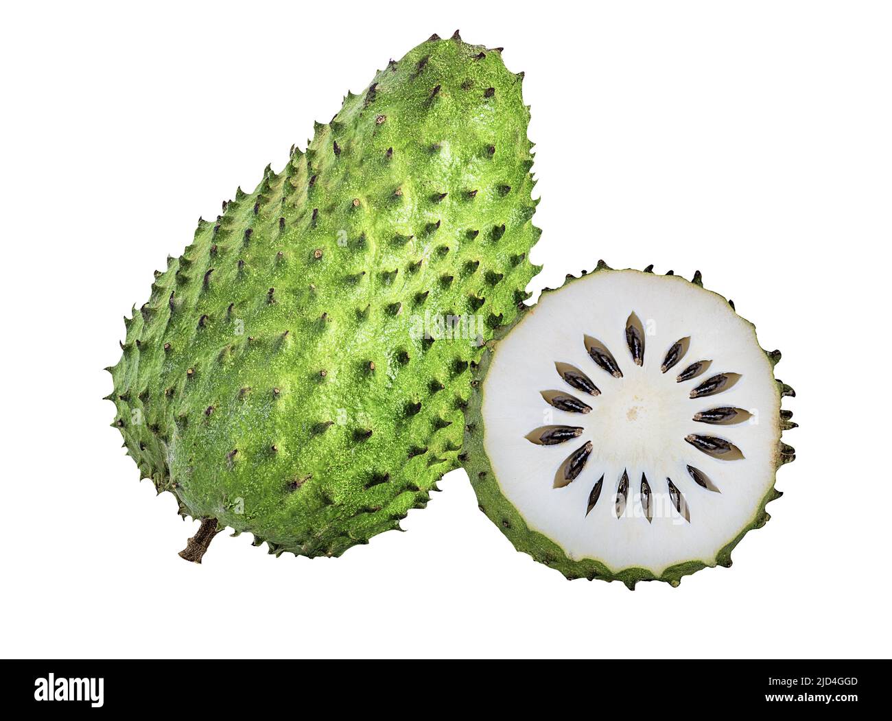 Annona muricata.Soursop fruit (Sugar Apple ,custard apple ) isolated on ...