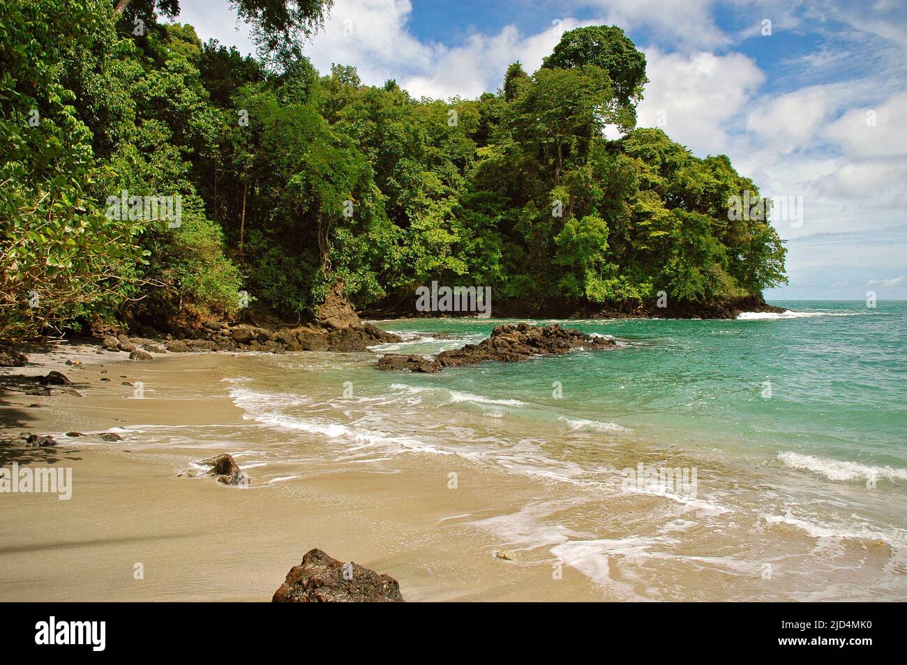 Lost beach, Manuel Antonio National Park, Quepos, Costa Rica Stock Photo