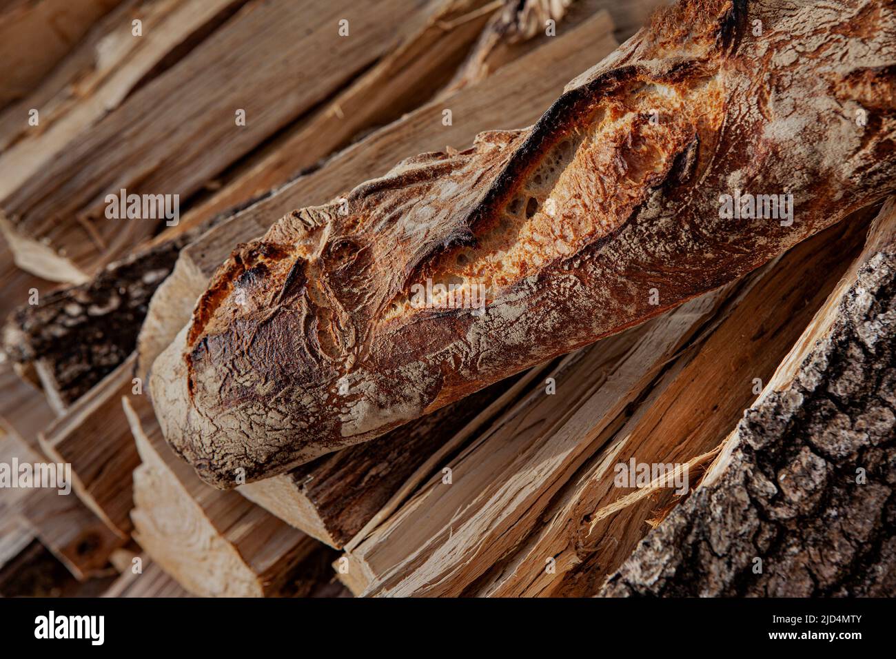 Rustic French bread in a farm Stock Photo - Alamy
